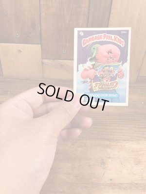 トップス社製のガーベッジペイルキッズの80年代ビンテージステッカーカード