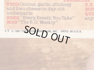 トップス社製のガーベッジペイルキッズの80年代ビンテージステッカーカード