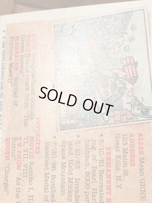 Topps社製のガーベッジペイルキッズの80’sヴィンテージカードシール