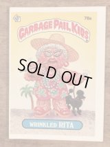 Topps Garbage Pail Kids “Wrinkled Rita” Sticker Card 78a　ガーベッジペイルキッズ　ビンテージ　ステッカーカード　80年代