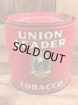 Union Leader Smoking Tobacco Tin Can　ユニオンリーダー　ビンテージ　ブリキ缶　タバコ缶　50年代