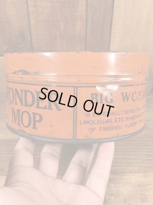 Big Wonderのオイルモップが入っていた20〜30’sヴィンテージTin缶