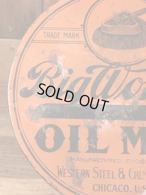 Big Wonderのオイルモップが入っていた20〜30’sヴィンテージTin缶