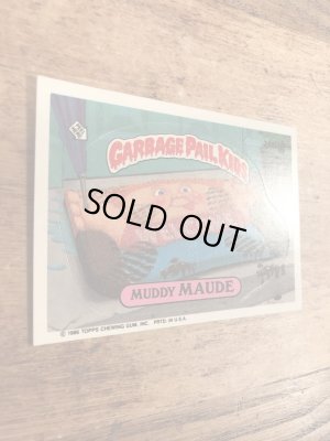 トップス社製のガーベッジペイルキッズの80年代ビンテージステッカーカード