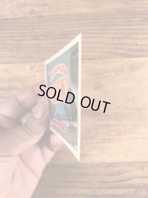 トップス社製のガーベッジペイルキッズの80年代ビンテージステッカーカード