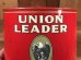 Union Leaderのタバコが入っていた50年代ビンテージブリキ缶
