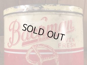 Bachmanのプレッツェルが入っていた50’sヴィンテージTin缶