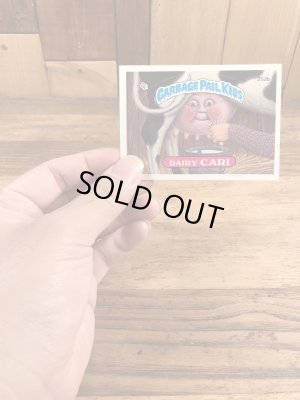 トップス社製のガーベッジペイルキッズの80年代ビンテージステッカーカード