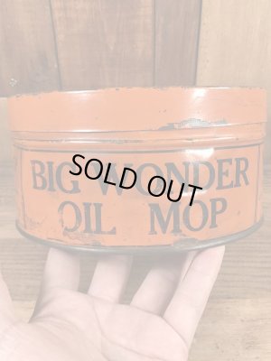 Big Wonderのオイルモップが入っていた20〜30’sヴィンテージTin缶