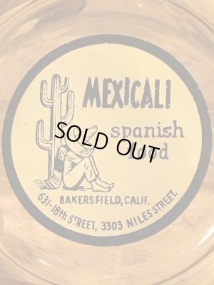 アメリカのレストランのガラス製の70’sヴィンテージアシュトレイ