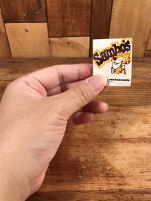 他の写真1: Sambo's Family Restaurants Matchbook　サンボタイガー　ビンテージ　マッチブック　ファミリーレストラン　70年代