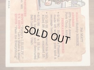 Topps社製のガーベッジペイルキッズの80’sヴィンテージカードシール