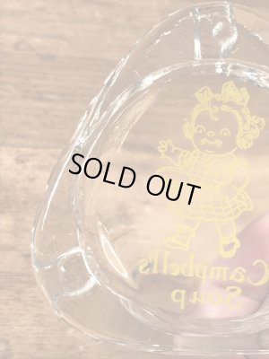 キャンベルスープのガラス製の50〜70年代ビンテージ灰皿