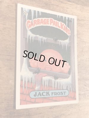 トップス社製のガーベッジペイルキッズの80年代ビンテージステッカーカード