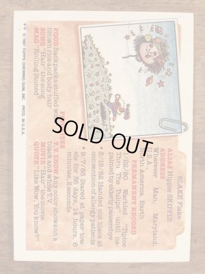 Topps社製のガーベッジペイルキッズの80’sヴィンテージカードシール