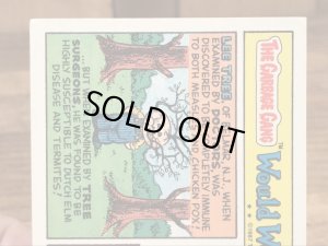 トップス社製のガーベッジペイルキッズの80年代ビンテージステッカーカード