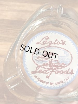 Lazio'sシーフードレストランのガラス製の〜70年代ビンテージ灰皿