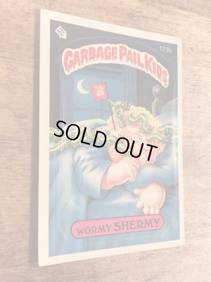 トップス社製のガーベッジペイルキッズの80年代ビンテージステッカーカード