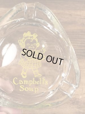 キャンベルスープのガラス製の50〜70年代ビンテージ灰皿