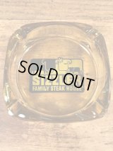 Sizzler Family Steak House Glass Ashtray　シズラーステーキハウス　ビンテージ　灰皿　アシュトレイ　70年代