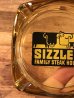 Sizzler Family Steak Houseのアンバーグラスの70’sヴィンテージアシュトレイ