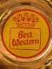 Best Western Motelのアンバーグラスの70’sヴィンテージアシュトレイ