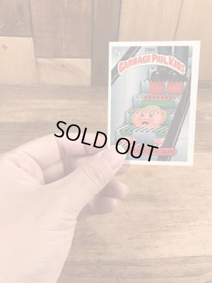 トップス社製のガーベッジペイルキッズの80年代ビンテージステッカーカード