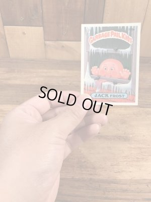 トップス社製のガーベッジペイルキッズの80年代ビンテージステッカーカード