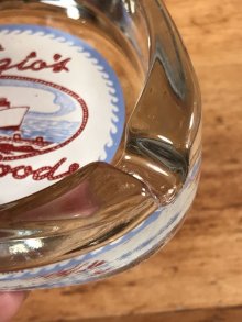 他の写真1: Lazio's Sea Foods Restaurant Glass Ashtray　シーフードレストラン　ビンテージ　灰皿　アシュトレイ　50〜70年代