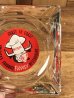 アメリカのステーキレストラン“ミスターステーキ”のガラス製の70年代ビンテージ灰皿