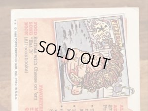 トップス社製のガーベッジペイルキッズの80年代ビンテージステッカーカード