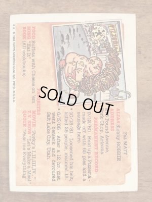 Topps社製のガーベッジペイルキッズの80’sヴィンテージカードシール