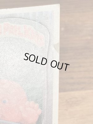 トップス社製のガーベッジペイルキッズの80年代ビンテージステッカーカード