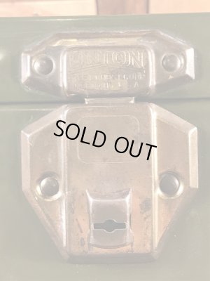 Union Steel Chest社製のアーミーグリーンの50〜60’sヴィンテージツールボックス