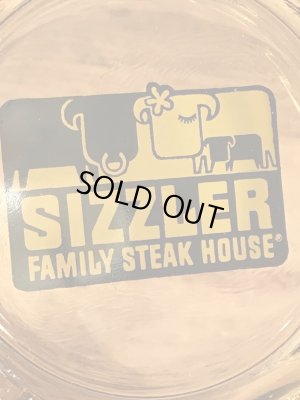 Sizzler Family Steak Houseのアンバーグラスの70’sヴィンテージアシュトレイ