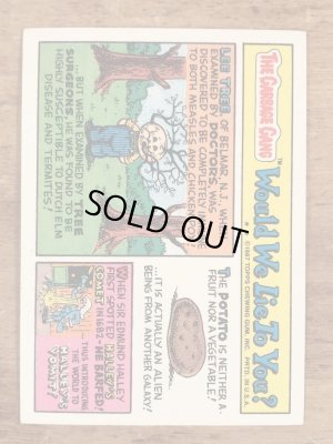 Topps社製のガーベッジペイルキッズの80’sヴィンテージカードシール