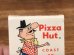 アドバタイジングキャラクターのPizza Hutの70’sヴィンテージブックマッチ