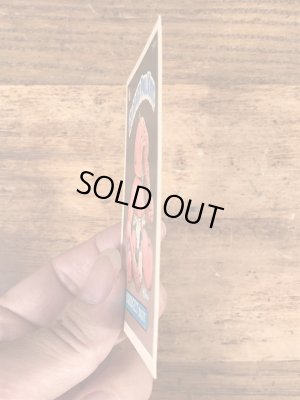 トップス社製のガーベッジペイルキッズの80年代ビンテージステッカーカード