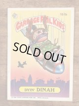 Topps Garbage Pail Kids “Dyin' Dinah” Sticker Card 151b　ガーベッジペイルキッズ　ビンテージ　ステッカーカード　80年代