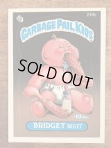 Topps Garbage Pail Kids “Bridget Digit” Sticker Card 218b　ガーベッジペイルキッズ　ビンテージ　ステッカーカード　80年代