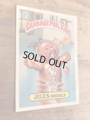 トップス社製のガーベッジペイルキッズの80年代ビンテージステッカーカード