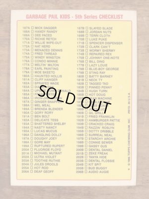 Topps社製のガーベッジペイルキッズの80’sヴィンテージカードシール