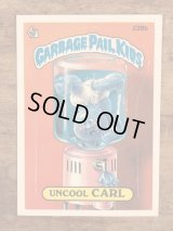 Topps Garbage Pail Kids “Uncool Carl” Sticker Card 228b　ガーベッジペイルキッズ　ビンテージ　ステッカーカード　80年代