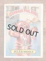 Topps Garbage Pail Kids “Jules Drools” Sticker Card 204a　ガーベッジペイルキッズ　ビンテージ　ステッカーカード　80年代