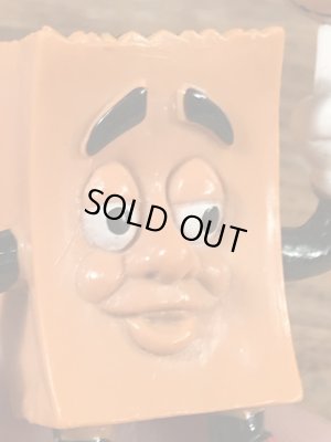 ソニックドライブインのブラウンバッグの80年代ビンテージPVCフィギュア