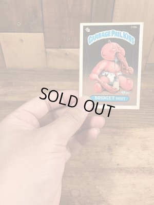 トップス社製のガーベッジペイルキッズの80年代ビンテージステッカーカード