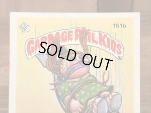 トップス社製のガーベッジペイルキッズの80年代ビンテージステッカーカード