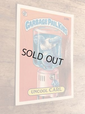 トップス社製のガーベッジペイルキッズの80年代ビンテージステッカーカード