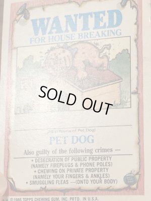 Topps社製のガーベッジペイルキッズの80’sヴィンテージカードシール