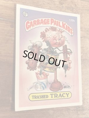 トップス社製のガーベッジペイルキッズの80年代ビンテージステッカーカード